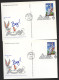 UX281 4 Postal Cards BUGS BUNNY FDC 1997 - 1981-00