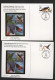 UX293-96 TROPICAL BIRDS FDC Colorano Silk Cachets 1998 - 1981-00