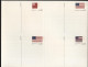 Delcampe - UX320a-36a Postal Cards 5 Sheetlets Of Four STARS AND STRIPES 2000 Cat.$38.00 - 1981-00