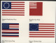 Delcampe - UX320a-36a Postal Cards 5 Sheetlets Of Four STARS AND STRIPES 2000 Cat.$38.00 - 1981-00