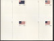 Delcampe - UX320a-36a Postal Cards 5 Sheetlets Of Four STARS AND STRIPES 2000 Cat.$38.00 - 1981-00