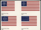 Delcampe - UX320a-36a Postal Cards 5 Sheetlets Of Four STARS AND STRIPES 2000 Cat.$38.00 - 1981-00