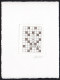 BELGIUM(1995) Crossword Puzzle. Die Proof In Black Signed By The Engraver, Representing The FDC Cachet. Scott 1576 - Ensayos & Reimpresiones