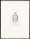 BELGIUM(1991) Caduceus. Die Proof In Black Signed By The Engraver, Representing The FDC Cachet. Scott 1409. - Proeven & Herdruk
