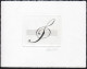 BELGIUM(1989) Treble Clef. Die Proof In Black Signed By The Engraver, Representing The FDC Cachet. Scott No B1088. - Proofs & Reprints