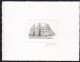 BELGIUM(1995) Sailing Ship Mercator. Die Proof In Black Signed By The Engraver. Scott No 1590.  - Proeven & Herdruk