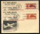 UXC1a Air Mail Postal Card DEEP RED FDC ArtCraft 1949 Cat. $250.00 - 1941-60