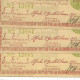 PHILPPINES NEGROS ISLAND  ONE Peso 1ère émission 1943  Rouge & Vert , Verso Vert , Lot De 3 Billets Série NEUFS - Philippines