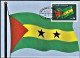 S. Tomé E Princípe R.D. 1978 - Aniversário Da Independência/ Bandeira Nacional -|- Maximum Postcard - Sao Tome Et Principe