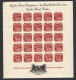 Newspaper Stamps Bratislava Exhib. Sheet Of 25  * Overprinted  In Black  «New York World's Fair 1939»  - Unused Stamps