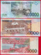 Sao Tome And Principe Set Of 5 Notes: 5000 - 100000 Dobras 2013 P-65-69 UNC - San Tomé Y Príncipe