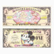 UNC Disneyland Commemorative Banknotes, 2 Copies, 2008 And 2009 Disneyland Commemorative Banknotes With A Booklet - Colecciones Lotes Mixtos