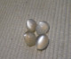 Delcampe - Lot De 4 Cabochons De Pierre De Lune, Taille Ovale 8.20 Carats. CL20 - Pierre De Lune