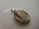 Delcampe - Pendentif En VERITABLE Argent Massif 925, Et Cabochon De Jaspe Naturel Marron  B857 - Pendants