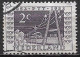Plaatfout Paarse Vlek Rechtsboven In 1952 Jubileumzegels 100 Jaar Rijkstelegraaf 2 Ct Violet NVPH 588 PM 6 - Variétés Et Curiosités