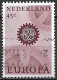 Plaatfout Punt In De Dwarsbalk In De A Van LAnd In 1967 Europa CEPT 45 Ct Fosforescerend Papier NVPH 885 PM 3 - Errors & Oddities