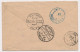 BFE LETTRE TYPE SAGE 25C CONSTANTINOPLE VIA SMYRNE ALEXANDRIE POUR LE CAIRE EGYPTE COVER TURKEY - Storia Postale