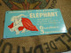 OB23 – Rare Tôle Ancienne PAPIERS A CIGARETTE ELEPHANT  - Demandez Ici Les Pelures – Signé D’après Capiello - Advertising Items