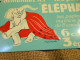 OB23 – Rare Tôle Ancienne PAPIERS A CIGARETTE ELEPHANT  - Demandez Ici Les Pelures – Signé D’après Capiello - Advertising Items