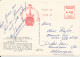 France Postcard La Tour Eiffel Paris Sent To Germany 29-4-1968 With Red Meter Cancel - Tour Eiffel