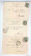 EXPOSITION BRUXELLES 1897 - 3 X  Carte-Vue Litho KERMESSE Circulées ( 1 X MONT ST GUIBERT)  --  OO/725 - Autres & Non Classés