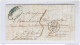 Lettre Précurseur De France PARIS 1849 Vers ST GHISLAIN - Verso Ambulant FRANCE Par QUIEVRAIN No 1 --  B5/668 - Doorgangstempels