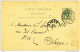 Entier Postal Lion Couché SCHELDEWINDEKE 1889 -  Boite Urbaine UO - Origine BAELEGEM  -  B9/411 - Landpost (Ruralpost)