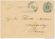 Entier Postal Lion Couché LOVENDEGEM 1887 -  Boite Urbaine HO (?)  -  B9/409 - Poste Rurale