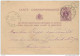 Entier Postal Lion Couché BEVEREN 1879 -  Boite Rurale Y -  Origine MELSELE  -  B9/403 - Correo Rural