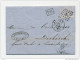 Lettre TP 18 ANVERS 1869 Vers DIEKIRCH - TARIF PREFERENTIEL Luxemnbourg 20 C. - Passage AMBULANT  --  WW864 - Bureaux De Passage