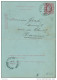 Carte-Lettre Type TP 30 - ST DENIS BOVESSE 1884 Vers NAMUR - Origine Manuscrite MEUX - Signé Pr Libert  ---  XX237 - Cartes-lettres