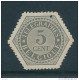 Timbre Télégraphe No 8 - 5 Centimes Gris - Neuf Charnière COB 92 EUR - XX030 - Telegraafzegels [TG]
