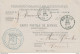 ZZ885 - Carte De Service Permissionnaires Et Réservistes 1901 - Administration Communale De NAMUR Vers HAM S/SAMBRE - Lettres & Documents