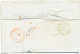 ZZ223 - Lettre Précurseur LILLE 1849 Vers ROLY - Faible DEBOURSE PHILIPPEVILLE - FRANCE Par MOUSCRON Vert - Transit Offices