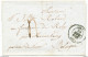 ZZ223 - Lettre Précurseur LILLE 1849 Vers ROLY - Faible DEBOURSE PHILIPPEVILLE - FRANCE Par MOUSCRON Vert - Bureaux De Passage