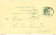 106/26 - Entier Postal Lion Couché ROCLENGE 1889 - Boite Urbaine TY - Origine Manuscrite EBEN (EMAEL) - Posta Rurale