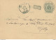 809/28 - Griffe D'origine CINEY Sur Entier Postal AMBULANT Brux-Arlon No 1 En 1887 Vers GILLY - Ambulante Stempels