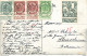 679/27 - Carte-Vue TP Caritas + TP 81 , 82 X 2 Et 83 OSTENDE Kursaal 1910 Vers La Bohème - 1910-1911 Caritas