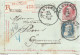 476/30 -- Carte-Lettre Grosse Barbe + TP Dito - Recommandée WESTENDE (COBA T3R) 1909 Vers GRAMMONT - Carte-Lettere