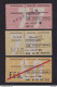 DDAA 891 --  LES TRAMWAYS BRUXELLOIS - 3 X Carte Abonnements Hebdo Ou Mensuel , 1 X SPECIMEN , 1977/80 - Europa