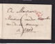 DDAA 561 - Lettre Précurseur COMINES 1797 Via 91 MENIN Vers GAND - Port 5 Sols Encre - Signée Vanden Broucke - 1794-1814 (French Period)