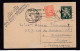 DDZ 923 -- Entier Postal Lion V + TP Anglais Mécanique Avec Cloche LONDON 1945 Vers BRESSOUX Via BXL - Postkarten 1934-1951