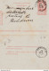 DDY736 - Entier Carte-Lettre Type TP 57 LANKLAER 1895 Vers Notaris Peeters Te RECKHEIM - Signée Leyen Te EELEN - Letter-Cards