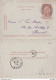 DDY728 - Entier Carte-Lettre Type TP 57 FORCHIES-LA-MARCHE 1894 Vers HASSELT - Signée De Biseau De Hauteville - LUXE - Postbladen