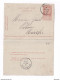 DDY731 - Entier Carte-Lettre Type TP 57 GOUVY 1897 Vers Le Notaire Jadot à MARCHE - Expédiée De ROUVROY , Signée Piton - Cartes-lettres