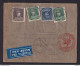 DDY 883 - Enveloppe PAR AVION TP Képis (Tricolore) LIEGE 1934 Vers Le Brésil- Cachet Deutdche Luftpost Europa-Sudamerika - 1931-1934 Quepis