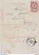 DDY726 - Entier Carte-Lettre Type TP 57 BURDINNE 1896 Vers Le Notaire Genart à EGHEZEE - Signée Pauly à HANNECHE - Postbladen