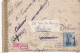 DDX 712 -- Enveloppe TP Espagne BARCELONA 1944 Vers CHARLEROI , Puis ARSIMONT - Etiquettes Inconnu , Parti Pour - Guerra '40-'45 (Storia Postale)