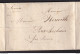 DDDD 640 - Lettre HORS POSTE Louvain 1824 Vers Mr Neuville à PETIT-RECHAIN - Mention Service - Un Reçu Est Inclus - 1815-1830 (Période Hollandaise)