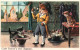 CPA - Illustration CHATS Habillés - Thème Comptine "Cadet Roussel " … Edition S.P - Animali Abbigliati